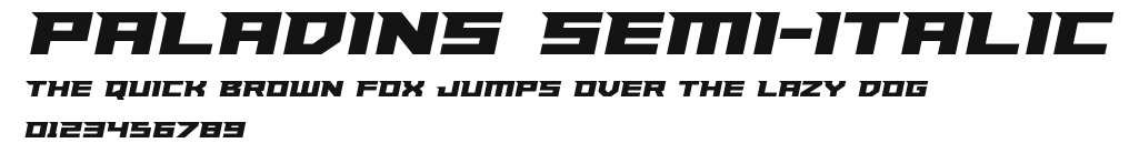 Paladins Semi-Italic Preview