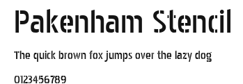 Pakenham Stencil Preview