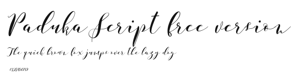 Paduka Script free version Preview