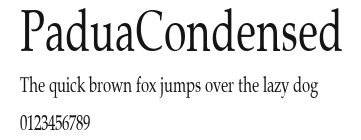 PaduaCondensed Preview