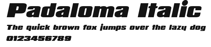 Padaloma Italic Preview