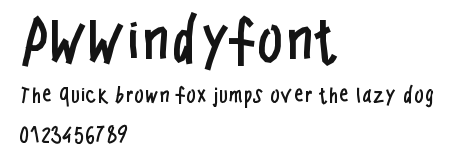 PWWindyfont Preview