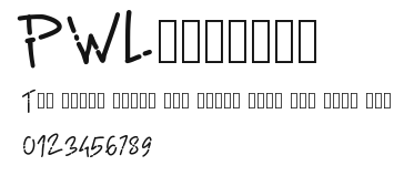 PWLinefont Preview