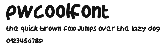 PWCoolFont Preview