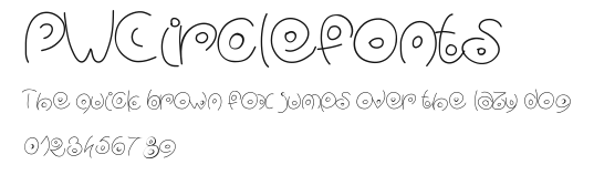 PWCirclefonts Preview