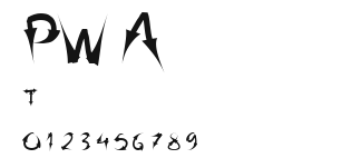 PW Arrow font Preview