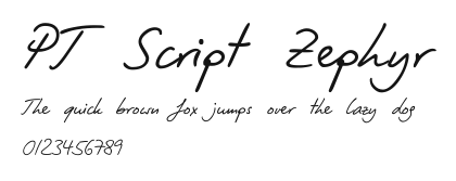 PT Script Zephyr Preview