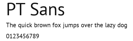 PT Sans Preview