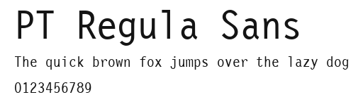 PT Regula Sans Preview