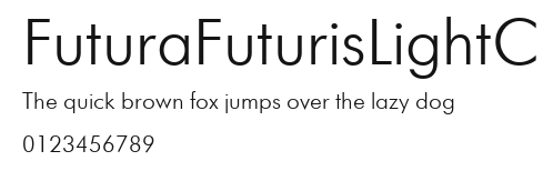 FuturaFuturisLightC Preview