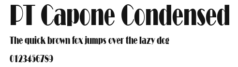 PT Capone Condensed Preview