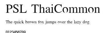 PSL ThaiCommon Preview