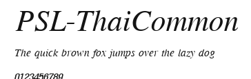PSL-ThaiCommon Preview