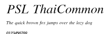 PSL ThaiCommon Preview