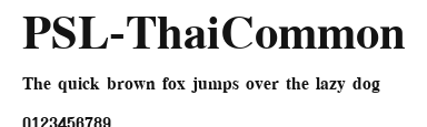 PSL-ThaiCommon Preview