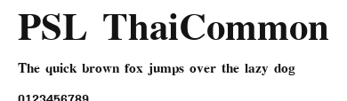 PSL ThaiCommon Preview