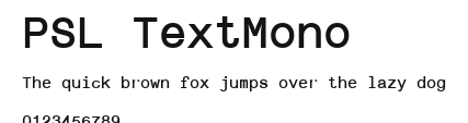 PSL TextMono Preview