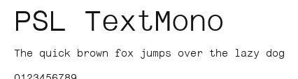 PSL TextMono Preview