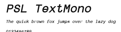 PSL TextMono Preview