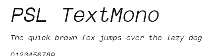 PSL TextMono Preview