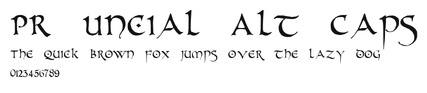 PR Uncial Alt Caps Preview