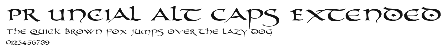 PR Uncial Alt Caps Extended Preview