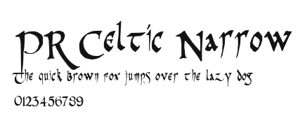 PR Celtic Narrow Preview