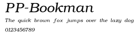 PP-Bookman Preview
