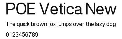 POE Vetica New Preview