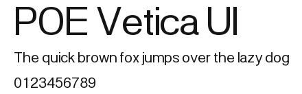 POE Vetica UI Preview