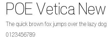 POE Vetica New Preview