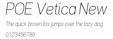 POE Vetica New Preview