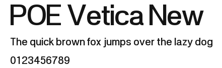 POE Vetica New Preview