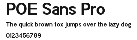 POE Sans Pro Preview