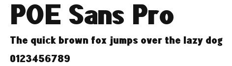 POE Sans Pro Preview