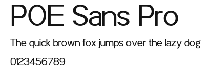 POE Sans Pro Preview