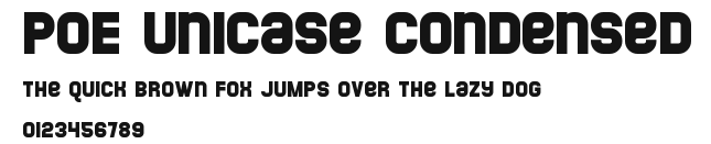 POE Unicase Condensed Preview