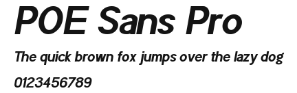 POE Sans Pro Preview