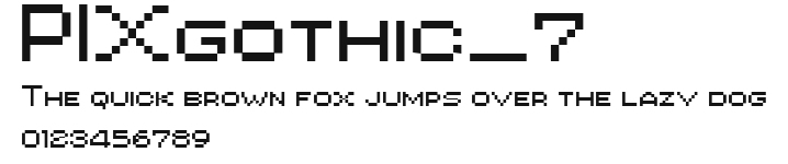 PIXgothic_7 Preview