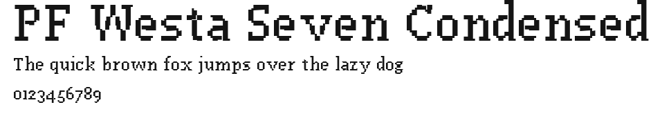 PF Westa Seven Condensed Preview