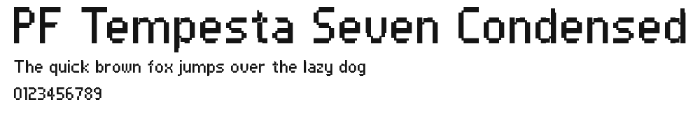 PF Tempesta Seven Condensed Preview