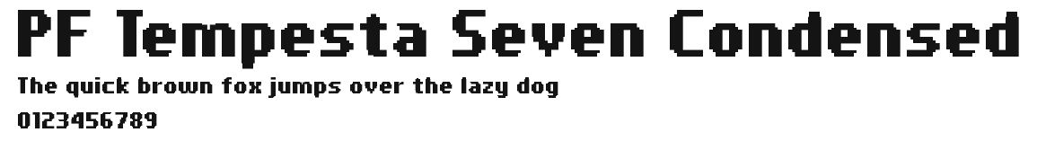 PF Tempesta Seven Condensed Preview