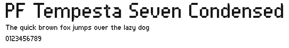 PF Tempesta Seven Condensed Preview