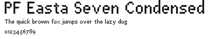 PF Easta Seven Condensed Preview