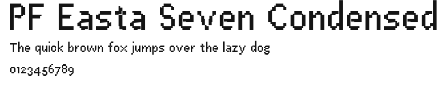 PF Easta Seven Condensed Preview