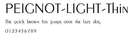PEIGNOT-LIGHT-Thin Preview