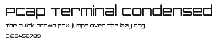PCap Terminal Condensed Preview