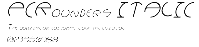 PCRounders ITALIC Preview