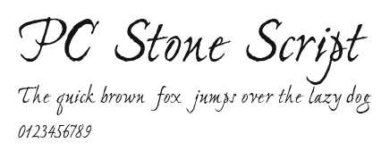 PC Stone Script Preview