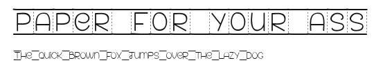 PAPER FOR YOUR ASS Preview